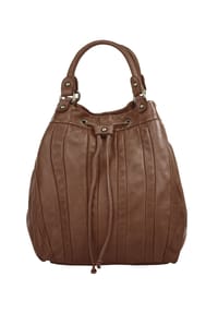 forty° - Shopper Echt Leder, Made In Italy - cognac