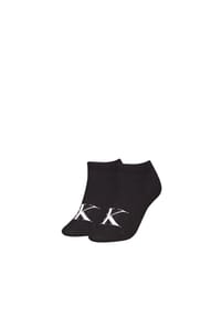 Calvin Klein - Füßlinge, dehnbar, 2 Paar, für Damen - 001  BLACK
