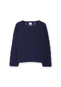 KITE - Damen Hermitage Strickpullover Bio-Baumwolle - blau