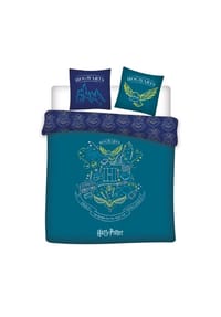 COFI - Harry Potter Doppelbettwäsche Set – 1x Deckenbezug 240x220 cm & 2x - Grün 240X220CM+2X63X63 CM