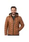 MILESTONE® Milestone - Herren Lederjacke Steppjacke Lammnappa Kapuze camel Bild 9