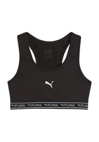 PUMA® - Sport-Bustier, breite Träger, Logo-Print, für Kinder - 0001 PUMA BLACK
