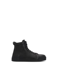 Kazar - Schwarze Leder-Sneakers zum Schnüren - Schwarz