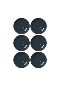 Ritzenhoff & Breker Espressountertassen Doppio ø 12 cm 6er Set - DOPPIO - anthrazit