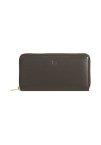 DuDu - Geldbörse Leder 19 cm - black pop