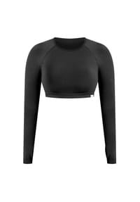 SMILODOX - Crop Longsleeve Linnea - Blau
