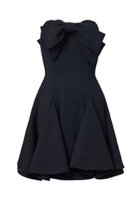 MODA MINX - Abendkleid mit schöner Schleife am Ausschnitt - black