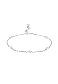 elli. - Fußschmuck Sommer 925 Silber, Mit Kristallen Von Swarovski® - Silber