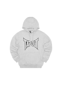 TAPOUT® - Herren Kapuzensweatshirt normale Passform LIFESTYLE BASIC HOODIE - Anthracite/Black