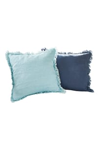 LOBERON - Kissenhülle 2er Set Quebo türkis/blau - türkis/blau