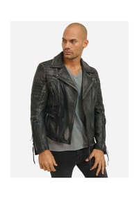 TRUE PRODIGY - Lederjacke Bryan - Schwarz