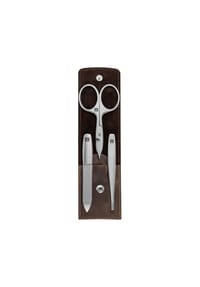 ZWILLING TWINOX® - Maniküre/Pediküre-Etui, 3-tlg. - BRAUN/SILBER