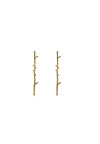 LES REINES - The Branchlet – Hängeohrringe, 24K vergoldet - Gold