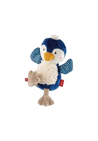 sigikid® - Kuscheltier Pinguin Patchwork Sweety ,  für Babys und Kinder - dunkelblau/mehrfarbig