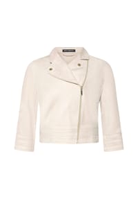 BETTY BARCLAY - Bikerjacke mit Reißverschluss - Grau Beige