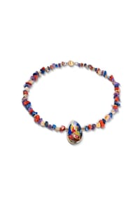 HERB SCHMUCK - Kette 925/- Sterling Silber 1 Rhodolith - mehrfarbig