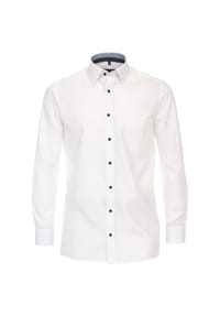 CASAMODA - Herren Businesshemd uni Comfort Fit - Dunkelblau