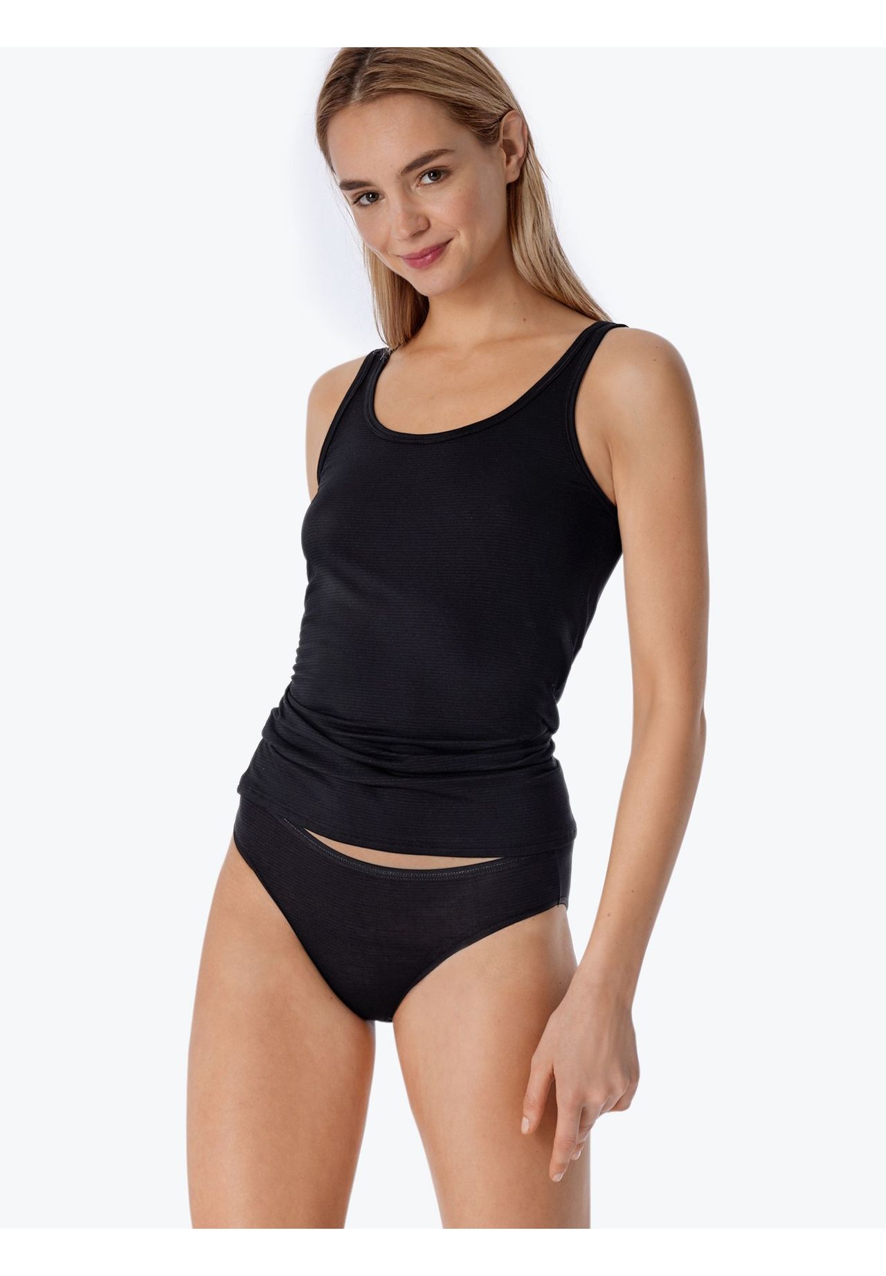 Schiesser Modal Essential Slips, 2Er-Pack, FüR Damen, Schwarz, 38