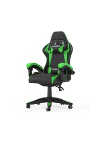 Rattantree - Gaming Stuhl mit ergonomischem Design, verstellbarer Rückenlehne und Kopfstütze,grün - blau