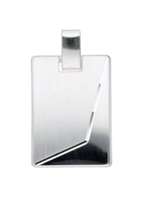 Adelia's - Damen Silber Schmuck 925 Silber Gravurplatte Anhänger - silber