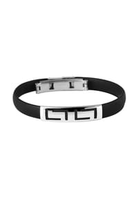 Adelia's Bold Style - Armband – Armreif aus Kautschuk Ø 6,5 cm cm - schwarz