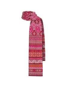 IVKO - Schal mit detailreichem Jacquardmuster - cherry