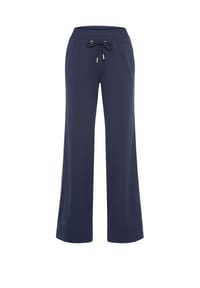 olsen - Hose mit weitem Bein und elastischem Bund - Ink Blue