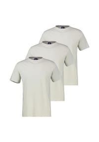 LERROS - T-Shirt 3er Pack Basic - Arctic blue