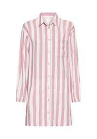S.Oliver Red Label - Nachthemd Fashion Dreams, Blusenkragen, für Damen - 14 BLUE STRIPES