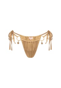 MODA MINX - Bikinihose Crete Pendant Hoop mit stilvollen Anhängern - Gold Shimmer