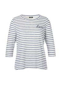 frapp - Shirt mit Glitzersteinen - black / offwhite