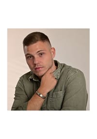 Adelia's Men Bold Style - Armband aus Leder 21 cm - braun