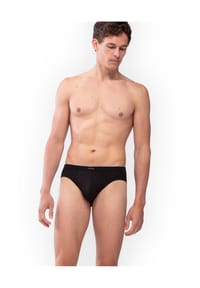 mey - Slip unifarben, für Herren - schwarz