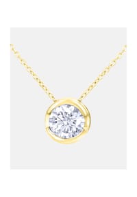 Diamant L'eternel - Kette mit Anhänger, mit 0.15 ct Diamant, 375 Gelbgold - gold