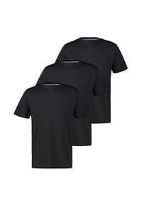 LERROS - T-Shirt 3er Pack Basic - Basalt grey
