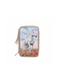 DEPESCHE - 3-Fach Federtasche Poppy Sand Miss Melody 20 x 13 x 7,5 cm beige - beige