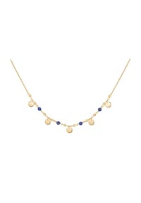 caї - Damen Kette mit Anhänger, 925er Silber mit Lapislazuli - GELBGOLD