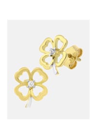 VANLERÉ - Ohrstecker, mit Zirkonia, 375 Gelbgold - gold