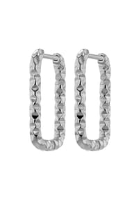 Adelia's - Damen Creolen aus Edelstahl 2.1 cm - silber