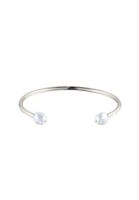 elli. PREMIUM - Armband Armreif Mit Perlen Von Swarovski® 925 Sterling Silber - Gold