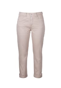 STOOKER® - DAVOS COLOUR DENIM Damen Boyfriend-Jeans lang - green tea