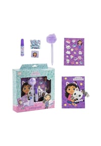 COFI - Gabby’s Dollhouse Tagebuch Set Kinder Schreibset, Notizbuch, Geschenk - Mehrfarbig 23,5x25x5,5 cm