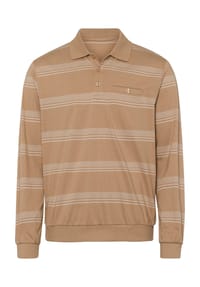 Sieh an! - Sweatshirt - camel-hellgrau-geringelt