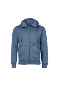 G-STAR RAW - Herren Sweat-Jacke - Premium Core, Loungewear, Zipper, Kapuze, einfarbig - Blau (Rank Blue)