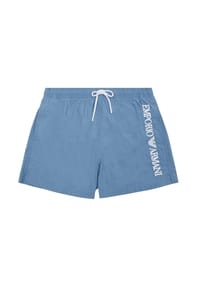EMPORIO ARMANI - Herren Badeshorts - EMBROIDERY LOGO, Boxer - Blau