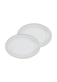 Ritzenhoff & Breker Servierplatten Geo 32 x 21 cm 2er Set beige - GEO - beige