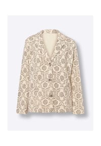 heine - Jersey-Blazer - sand-dunkeltaupe-bedruckt