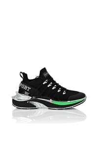 PLEIN SPORT - Runner Sneaker CHROME SURFER - black+greenfluo