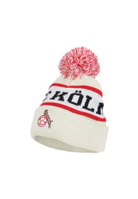 1. FC KÖLN - Pudelmütze 1. FC Köln, Bommel - BEIGE