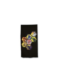 COFI - Bakugan Strandhandtuch Kinderhandtuch Strandtuch für Kinder 70x140 cm - Schwarz 70x140cm